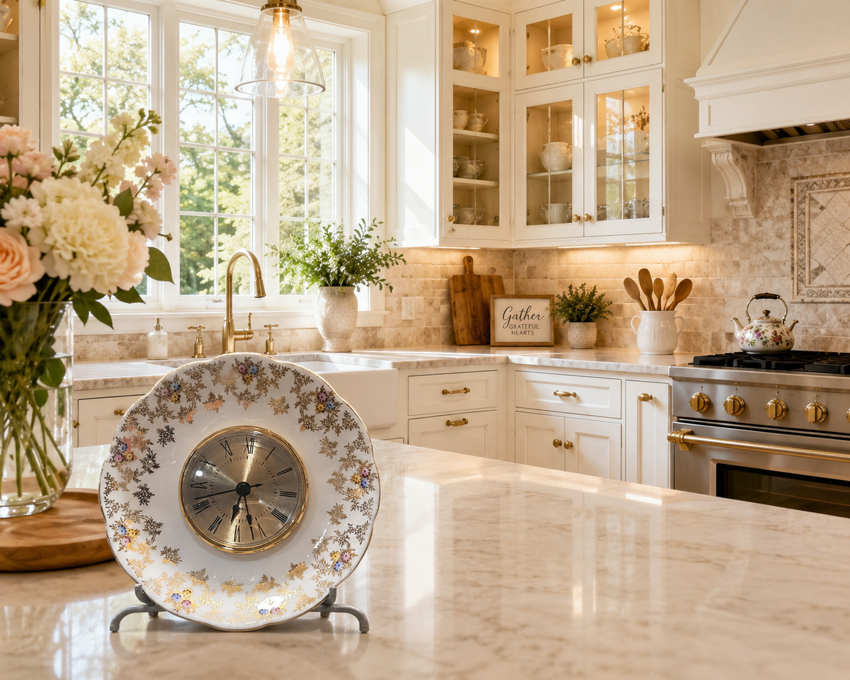 Bone China Plate Clocks