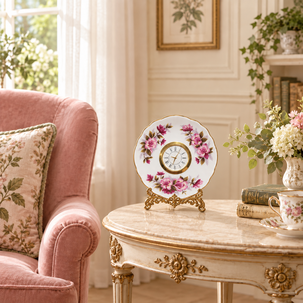 Blushing Plate Clock