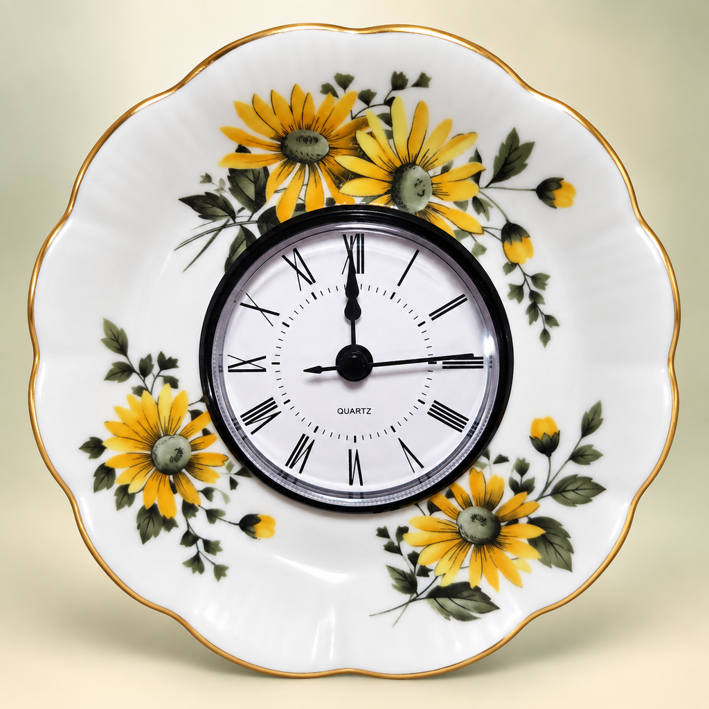 Golden Meadow Clock