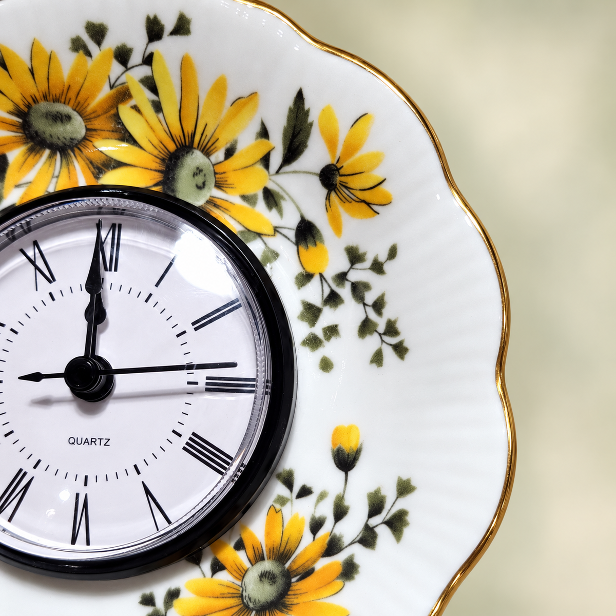 Golden Meadow Clock