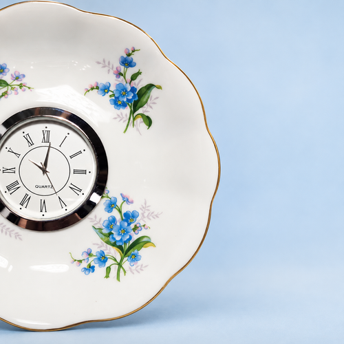 Vintage China Plate Clock