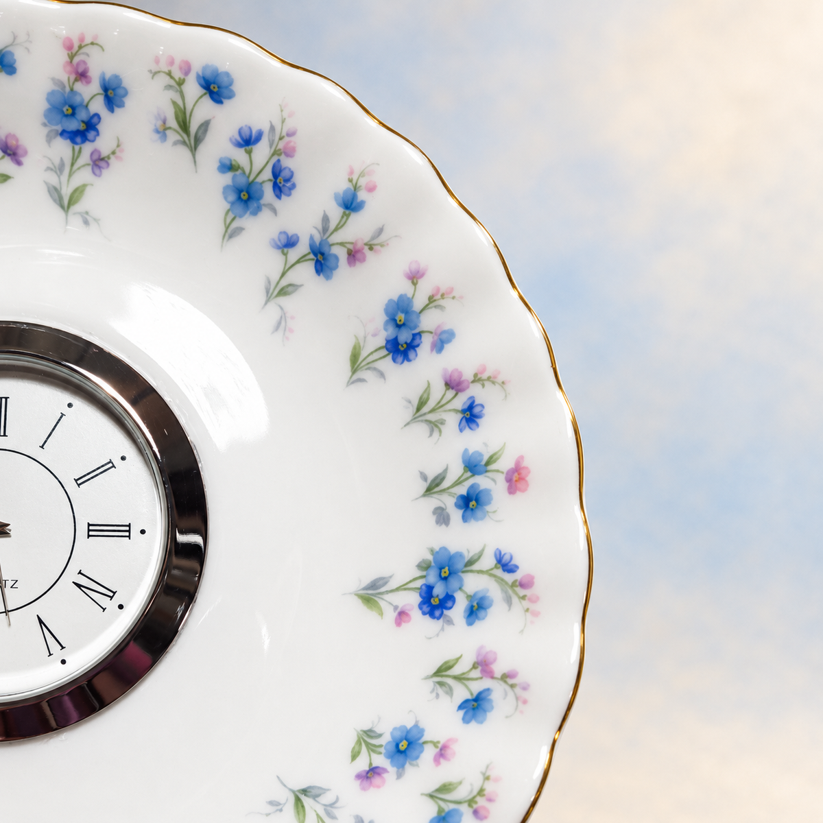 Forget-Me-Not Clock
