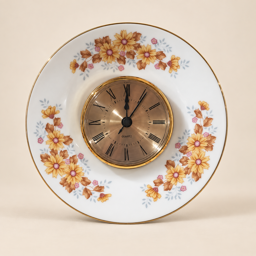 Golden Meadow Clock