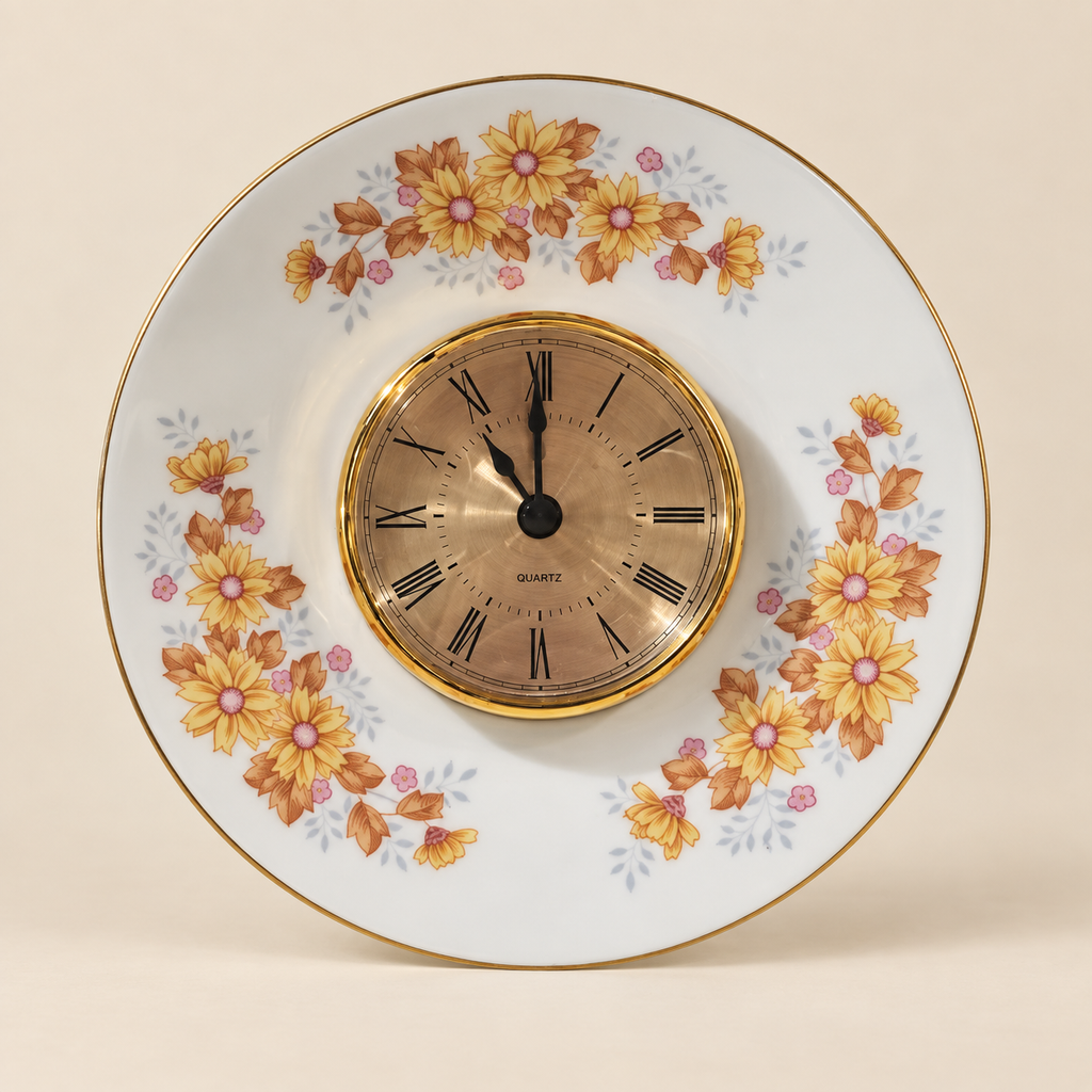 Golden Meadow Clock